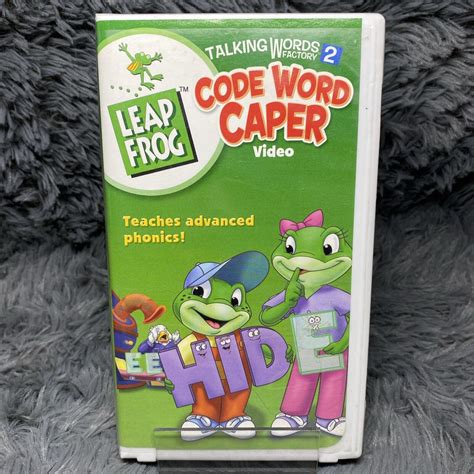 LeapFrog Talking Words Factory 2 The Code Word Caper VHS 2004