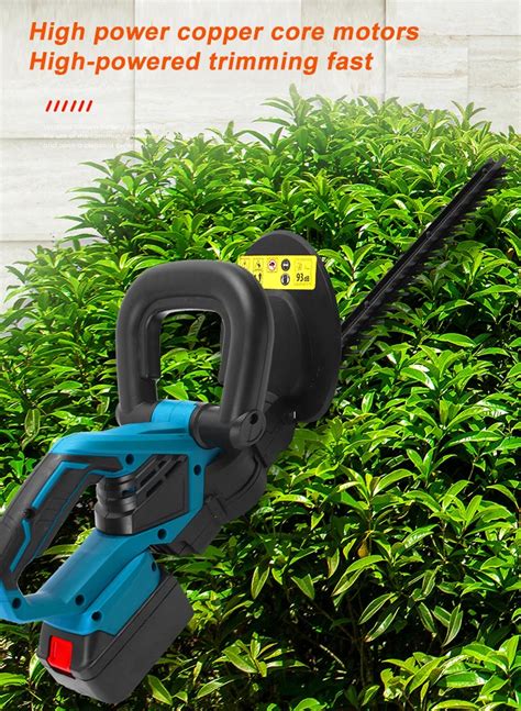 Rechargeable Cordless Hedge Trimmer Electric Shrubbery Trimmer With