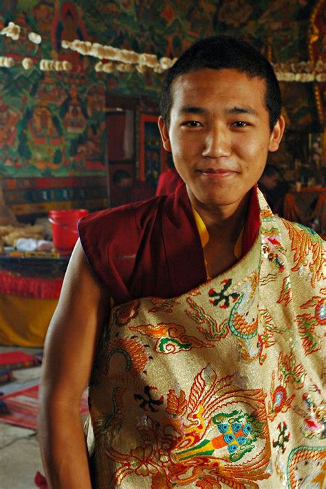 Tibetan Band member in Dragon and Jewels silk, Lam Dre, Bo… | Flickr