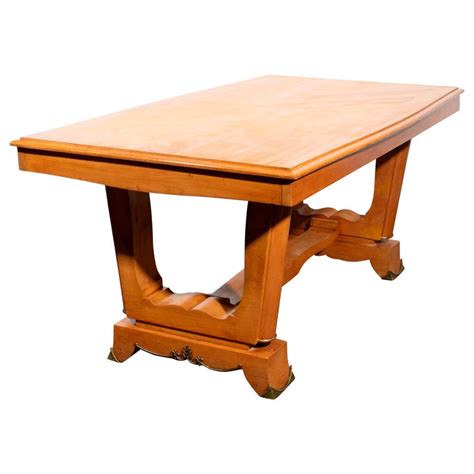 French Art Deco Wooden Dining Table For Sale At 1stdibs