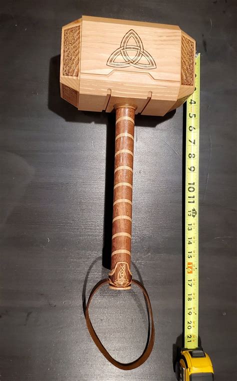 Wooden Thor's Hammer Mjolnir Replica - Etsy