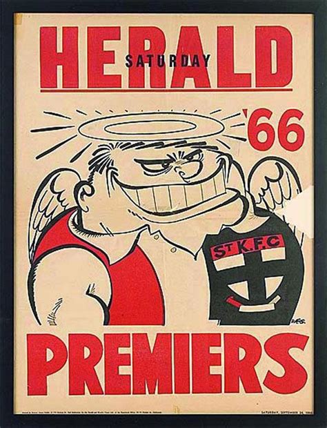 St Kilda 1966 Premiers Poster By Weg St Kilda Football Team Logos