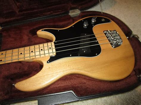 Usa Peavey Slant Fury Electric Bass Guitar 80s Natural Reverb