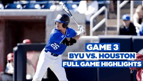 BYU vs HOUSTON | FULL GAME HIGHLIGHTS | BYU Baseball | Game 3 - BYU ...