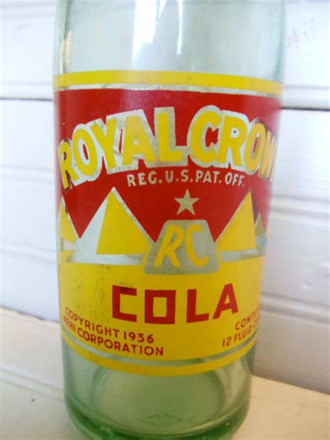 Vintage Royal Crown Cola Bottle W Good Housekeeping Etsy