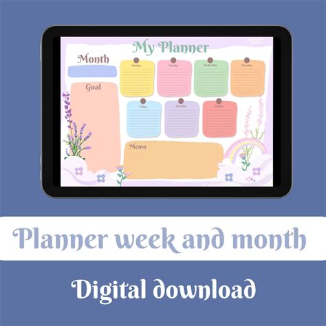 Weekly Planner Printable Landscape Minimalist Weekly Schedule Week At