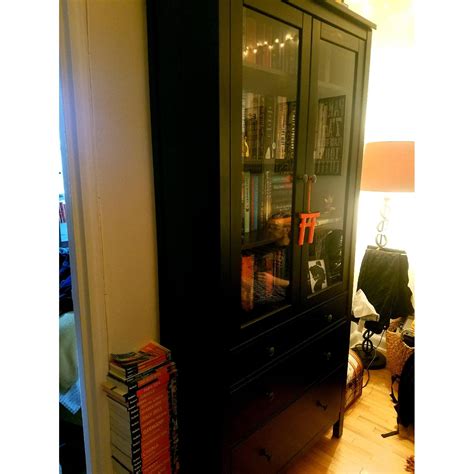 Ikea Hemnes Glass Door Cabinet W Drawers AptDeco