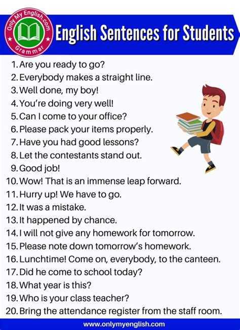 Daily Use English Sentences For Students English Sentences