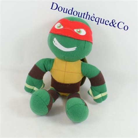 Peluche Tortue Ninja Raphael Nickelodeon Bandeau Rouge Cm Sos