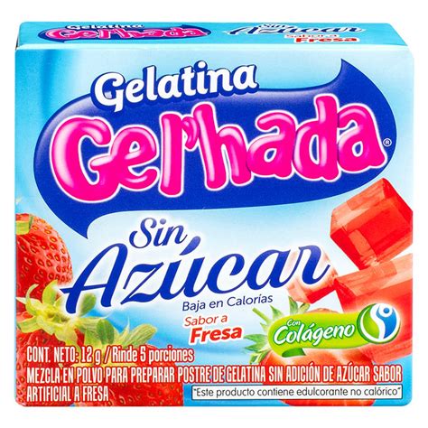 Gelatina Gelhada Sin Az Car Fresa G