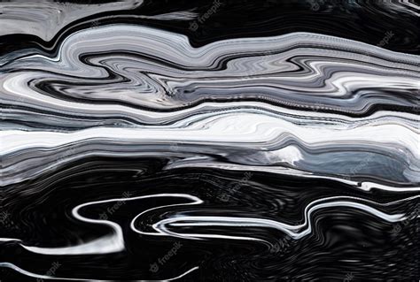 Premium Vector Abstract Black Liquid Marble Background