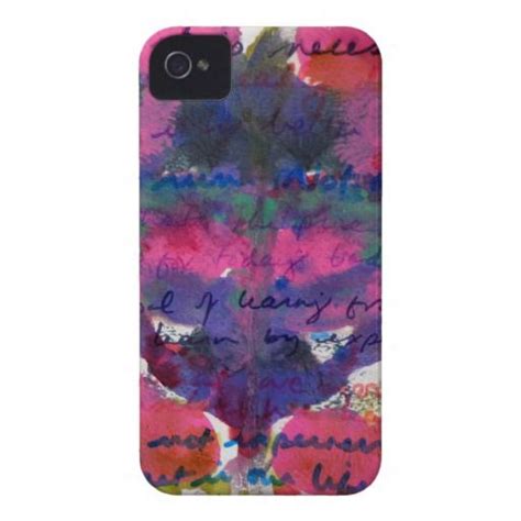 An Abstract Painting With Words On It Case Mate Iphone 4 Cases