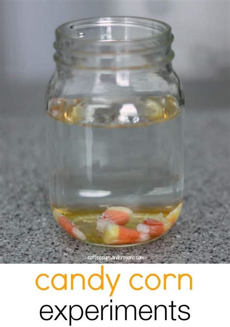 Candy Corn Science Experiments - Coffee Cups and Crayons