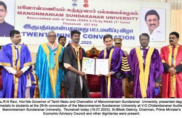 29th Convocation of the Manonmaniam Sundaranar University | Raj Bhavan ...