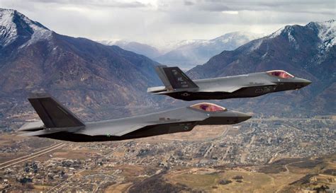 First Official Photo Of The F 35 And Yf 27 Above Eielson Afb Ak 04 Jan