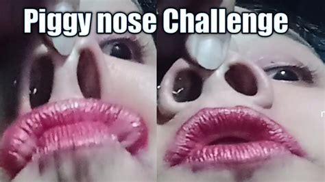 Piggy Nose Challengespiggy Nose Vlog Video Youtube