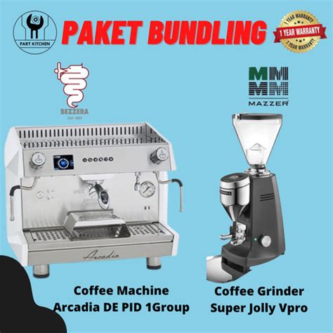 Jual Paket Mesin Kopi Bezzera Arcadia Group Dan Mazzer Super Jolly V