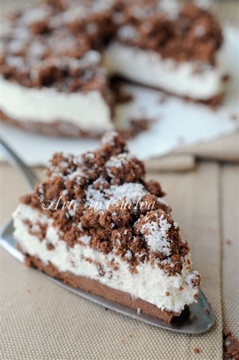 Sbriciolata Cocco E Ricotta Al Cacao Torta Fredda