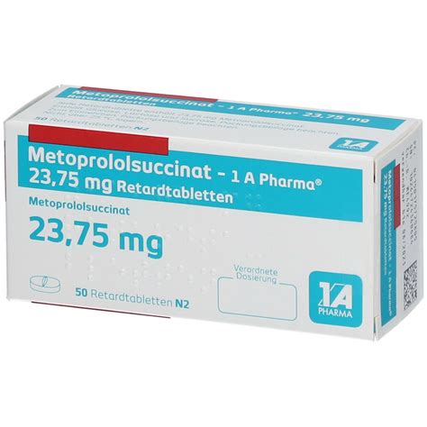 Metoprololsuccinat A Phar Retardtabletten St Mit Dem E Rezept