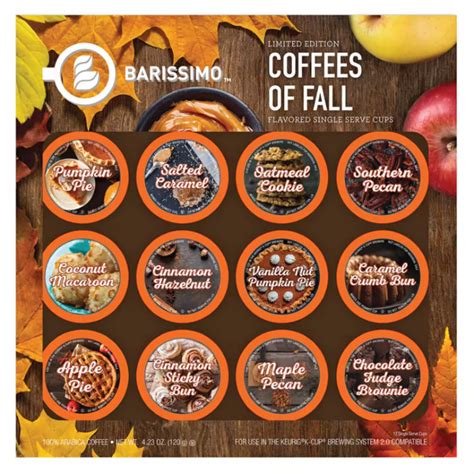 Barissimo 12 Varieties Flavored Coffees For FALL 12pods Premium