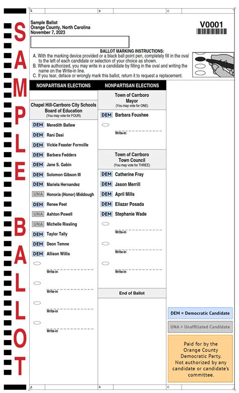 Elections – Current – Orange County Democratic Party of North Carolina