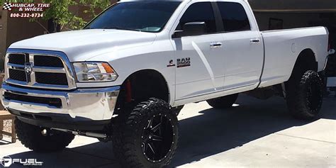 Dodge Ram 2500 Fuel Maverick D262 Wheels Black And Milled