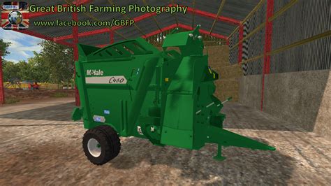 McHale C460 Straw Blower Bale Feeder GamesMods Net FS19 FS17