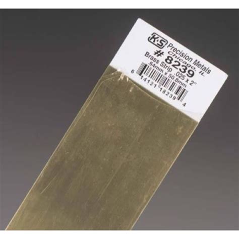 Kands Metals 8239 0025 X 2 Brass Sheet Metro Hobbies