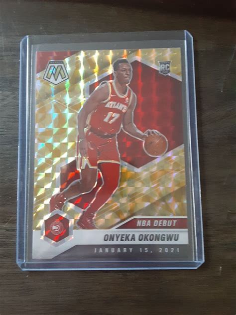 Onyeka Okongwu RC 2020 21 Panini Mosaic Yellow Reactive Atlanta NBA