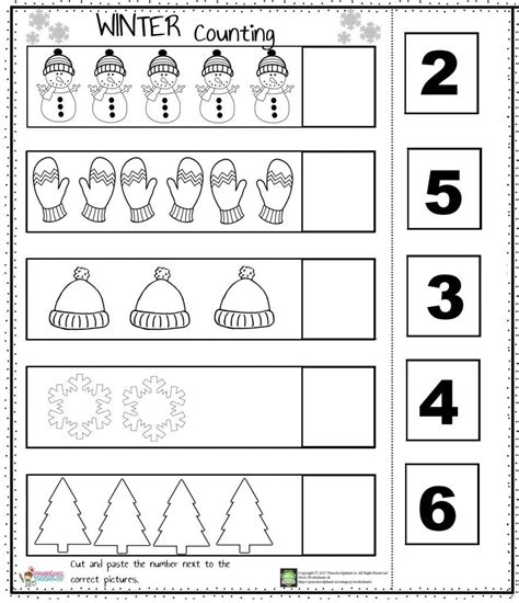 Winter Count Number Worksheet