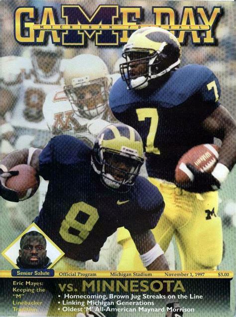 1997 Michigan Wolverines Football Game Publications - SportsPaper.info