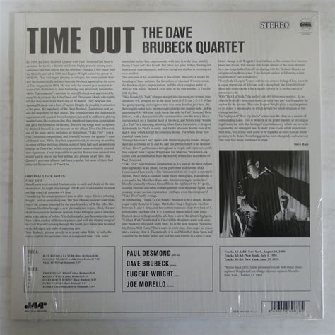 46067780 Usandeurope盤高音質180g重量盤dmmシュリンク美盤 The Dave Brubeck Quartet