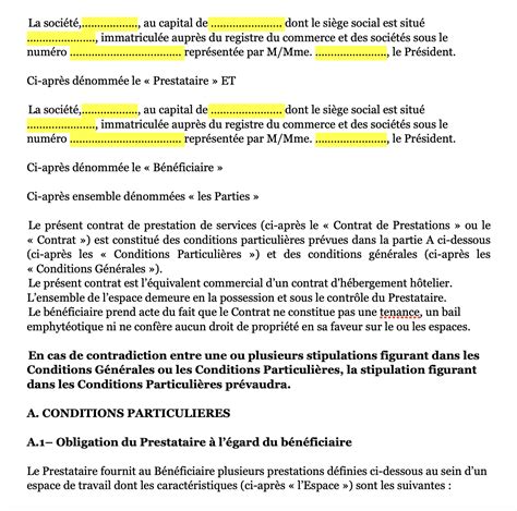 Contrat De Prestation De Services Mod Le Exemple Hot Sex Picture