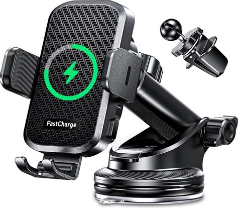 Chgeek Wireless Car Charger With Phone Holder Mount 15w