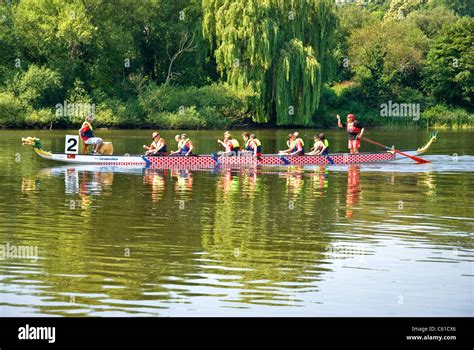 Dragon Boat Racing Stock Photo Alamy