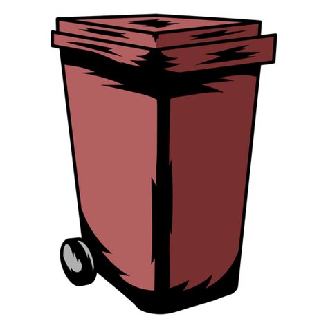 Red Trash Can Png And Svg Design For T Shirts