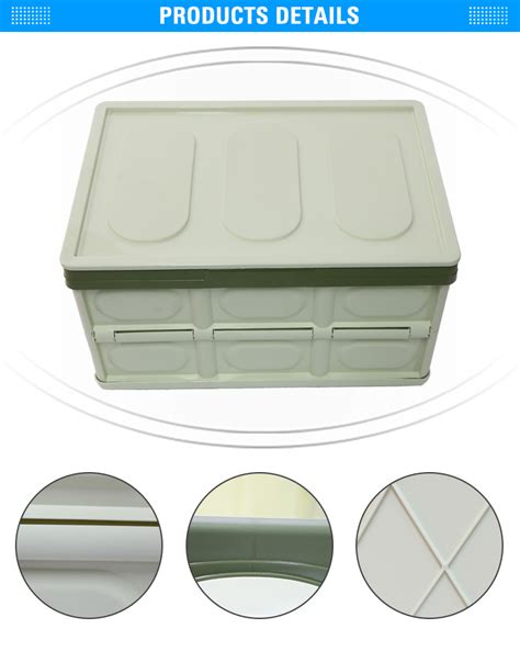 Yttb Turnover Attached Lid Plastic Logistics Folding Top Crate