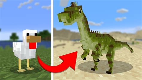 I Remade Every Mob Into Dinosaurs In Minecraft YouTube