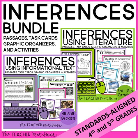 Inference Graphic Organizer 5th Grade