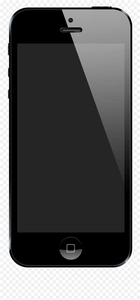 Iphone 5 Template Transparent Png Phones With A Black Screen Iphone