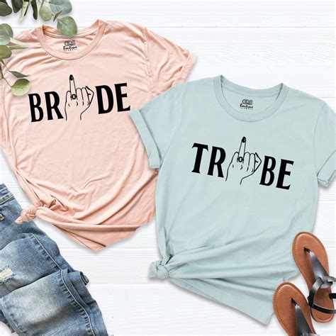 Bride And Tribe Shirts Bride Shirt Ring Finger Shirts Bachelorette Party Shirts Bridal Party