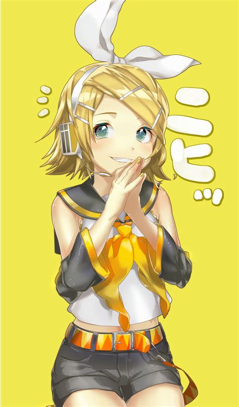 Kagamine Rin Vocaloid Drawn By Sawashiur Sawasi Danbooru