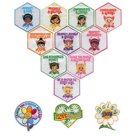 Girl Investiture Candles Fun Patches Crests Badges Scouts Guides