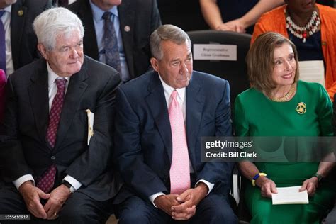 Former Speakers Of The House From Left Newt Gingrich R Ga John News Photo Getty Images