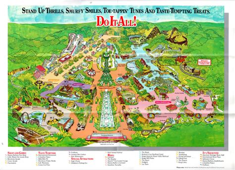 Kings Island Island Map Summer Memories Amusement Parks Clash Of