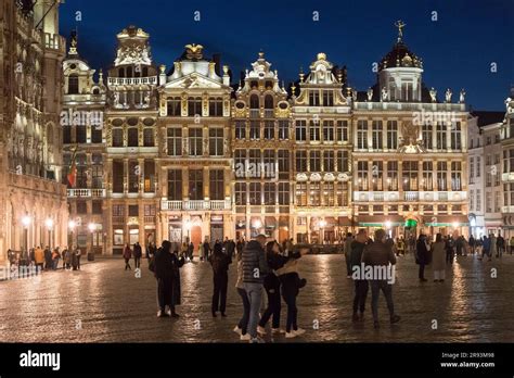 Baroque Guildhalls On Grand Place Grote Markt Grand Square Listed