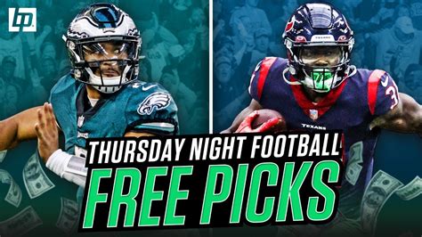 Thursday Night Football Picks Nfl Week 9 Eagles Vs Texans Tnf Free