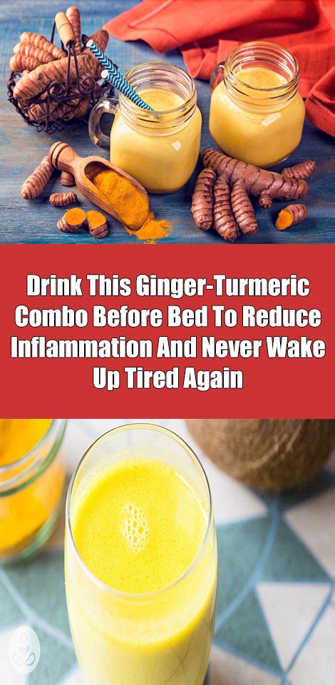 Drink This Ginger Turmeric Combo Before Bed To Reduce Inflammation And