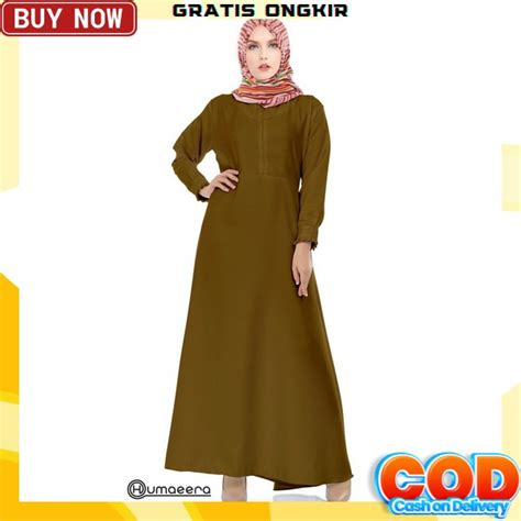 Jual Dres Sari Drees Syarii Cwe Muslimah Baju Syar Ii Polos Elegan