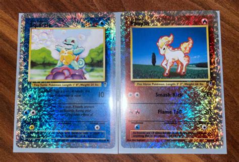 Mavin Ponyta 87 110 Squirtle 95 110 Legendary Collection Reverse Holo